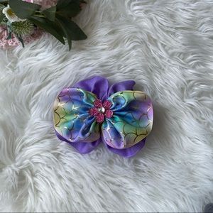 Purple Mermaid Scale Girls Hair Bow